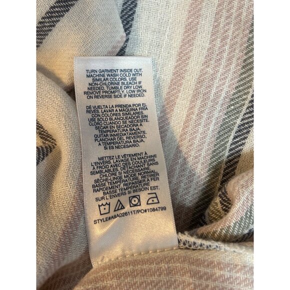 Angels Forever Young Striped Sleeveless Button-Front Blouse XL 1758 - Picture 7 of 7